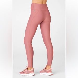 FABLETICS Cold Weather High-Waist Leggings SMALL Cherry Mocha VGC
